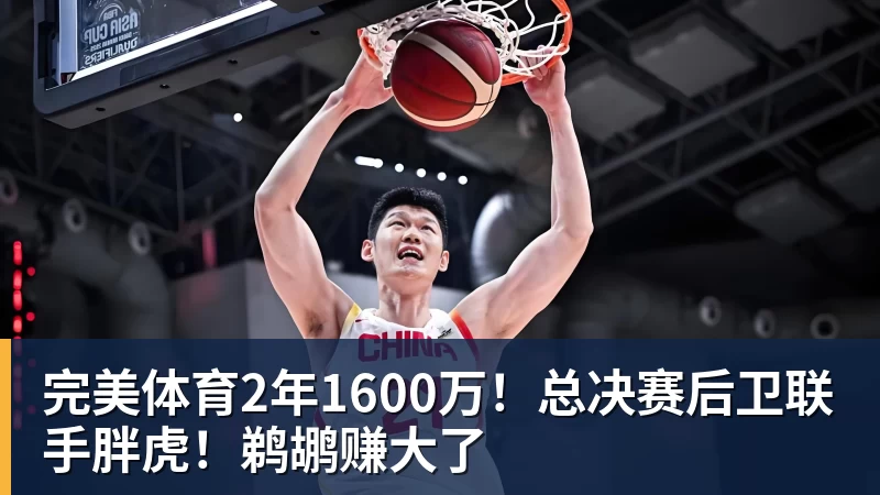 完美体育2年1600万!总决赛后卫联手胖虎!鹈鹕赚大了